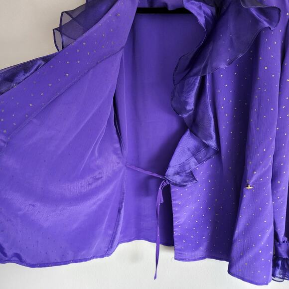 Vintage Jeanne Marc 3-Piece Women's Outfit Set Skirt, Top, and Jacket Purple - Picture 15 of 16